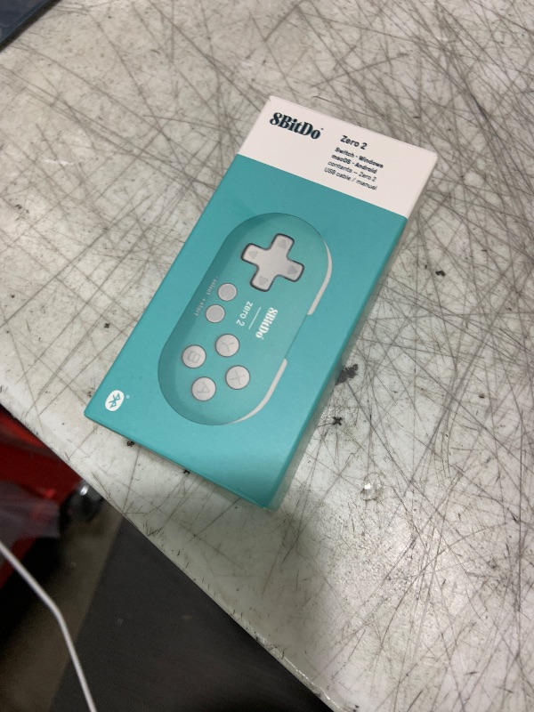Photo 1 of 8Bitdo Zero 2 Bluetooth Gamepad Keychain Sized Mini Controller for Switch, Windows, Android, macOS & Raspberry Pi(Turquoise Edition)