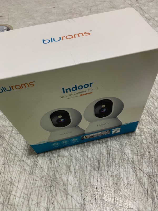 Photo 1 of blurams Cameras for Home Security, 2K Pet Camera with Phone App, 360° PTZ Indoor Cameras, 2-Way Talk, Motion Tracking, Color/IR Night Vision, Cloud&SD, Works with Alexa (2Pack, 5GHz/2.4GHz Dual-Band)