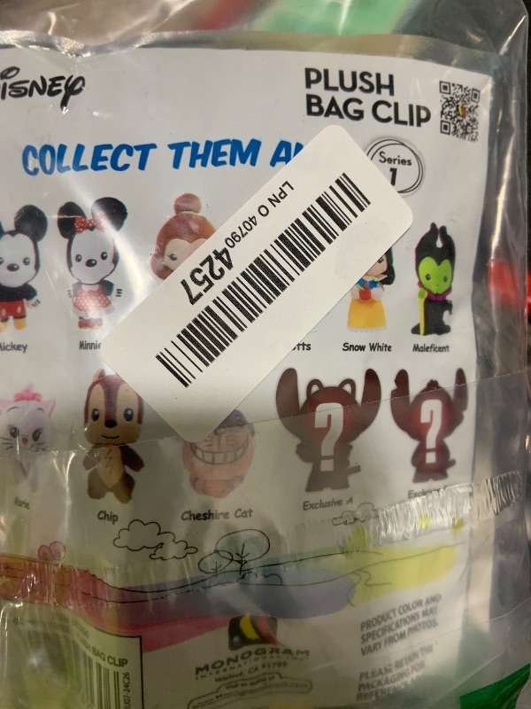 Photo 1 of Disney Characters Plush Keyring in Blind Bag