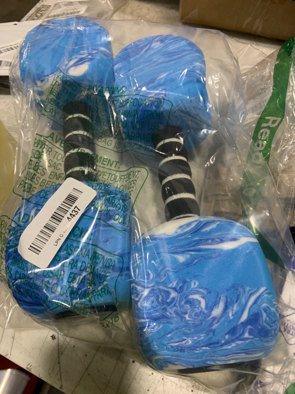 Photo 1 of DricRoda 2pcs Water Weights for Pool Exercise, EVA-Foam Water Aerobics Equipment, Pool Dumbbells for Women,Kids,Seniors, Water Workouts, Weight Loss(Blue)