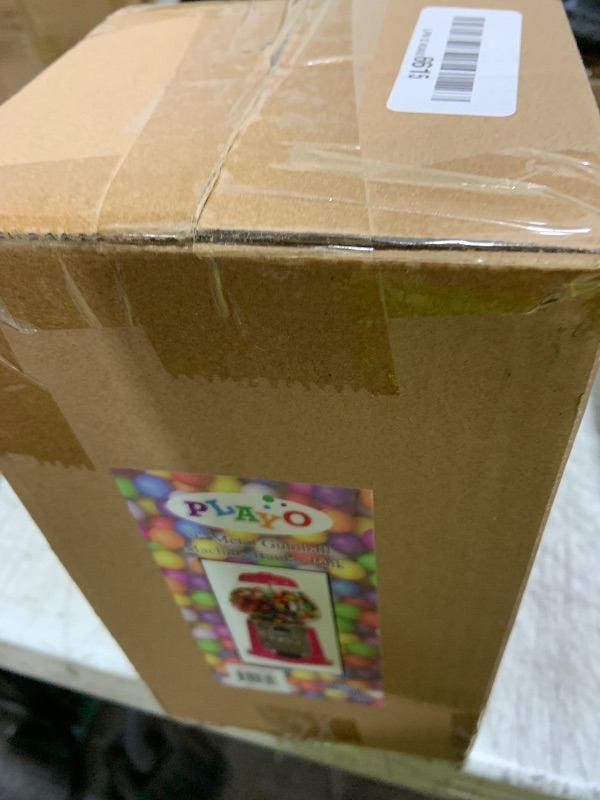 Photo 1 of Gumball Machine for Kids 9" - Heavy Duty Metal with Glass - Christmas Antique Style Bubble Gum Machine - Kids Coin Operated Toy Bank for USA Coins - Candy Dispenser - Playo