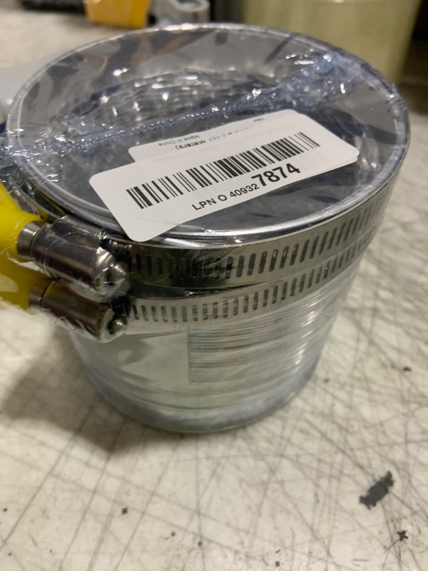 Photo 1 of Steelsoft Heavy Duty 4"Flexible Dryer Vent Exhaust Duct Hose 3 Feet for Tight Space, Extra Thick(6-ply) Aluminum Foil Ducting Kit with 2 Key Hose Clamps