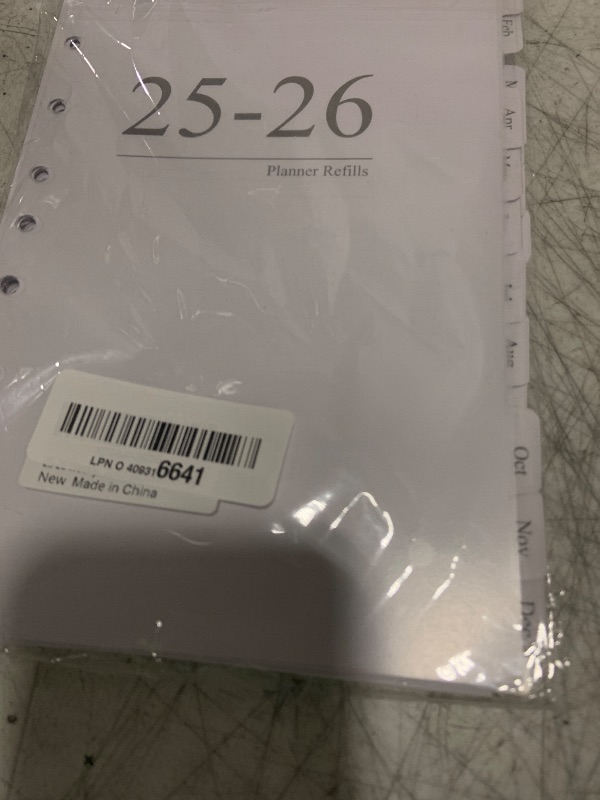 Photo 1 of 2025-2026 Weekly & Monthly Planner Refill, Planner Inserts with Monthly Tabs, Size 4, 5.5"x8.5", July 2025 - June 2026, 7-Hole Punched