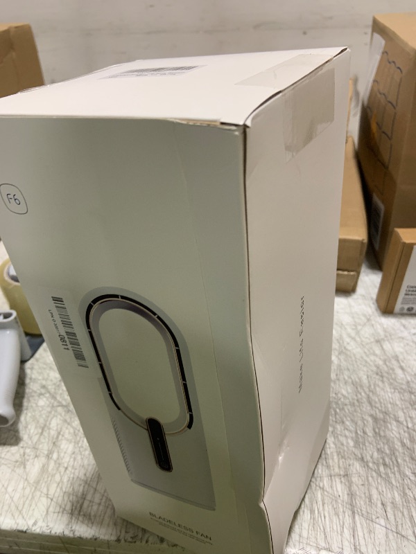 Photo 1 of KONSIDEN Desk Fan Bladeless, 11.8 Inch Office Fan Small, Quiet, 3 Speed Adjustment, Touch Control, Easy to Clean, Desk Fans Small Quiet, Ideal for Office, Living Room, Bedroom