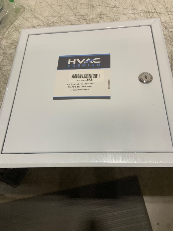 Photo 1 of Access Door 10" X 10" Steel Access Panel Removable Door for Wall/Ceiling Application (Lock and Key) with Frame - [Outer Dimensions: 11" Width X 11" Height]