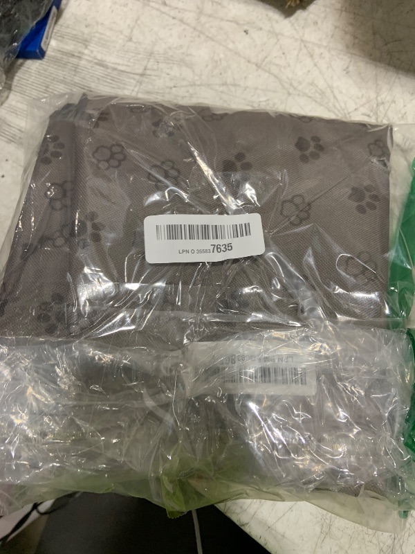 Photo 1 of Funfurry Waterproof Guinea Pig Cage Liner,Washable Tarp Bottom Base,Cage Liners for Small Animals,Hamster Chinchilla Hedgehog Ferret Rabbit. (Dark Grey-Paw, 24" X 48")
