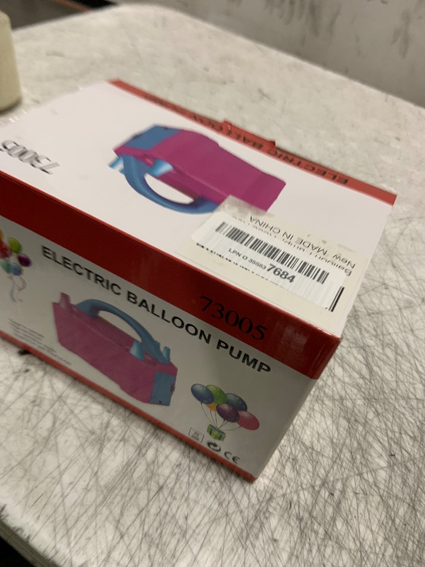 Photo 1 of Balloon Pump, Balloon Pump Electric, Portable Dual Nozzle Electric Blower Air Pump Inflator for Party Decoration. Faster and Save Time [110V~120V, 600W, Rose Red]