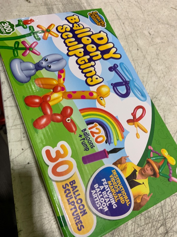Photo 1 of Learn & Climb DIY Balloon Animal Kit for Beginners. Fun Twisting & Modeling Activity for Party. Makes 30+ Sculptures, Pump and Manual Included. Gift for, Teens Boys and Girls. 120 Pieces.