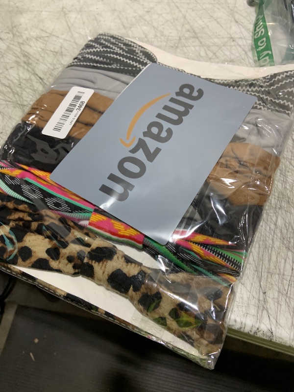 Photo 1 of XTREND 6 Packs Wide Headbands Fashion Boho For Women Headband Large African Style Knotted Head Bands Yoga Sports Fitness Printing Simple Pure Color Hair Accessories?Solid and Printed?