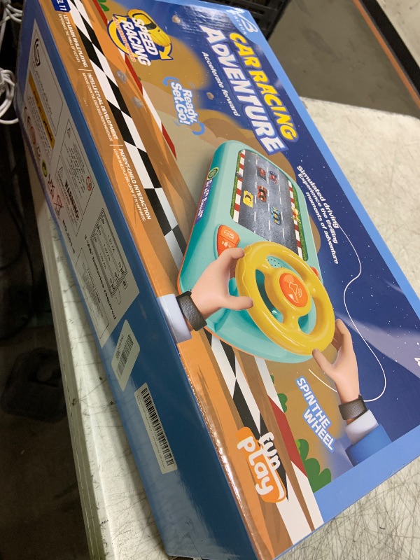 Photo 1 of Beacron Musical Steering Wheel Toys for Boys 4-6: Toddler Simulated Driving Racing Car Game with Sound Ages 3+ Year Old, Interactive Educational Learning Race Truck for Kids Girls Xmas Birthday Gifts