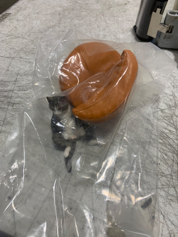 Photo 1 of MMOS X JXK Orange Cat Resin Cat Decorations, Home Decor Cat Statue for Desktops, Durable Polyresin with Intricate Details for Cat Lovers
