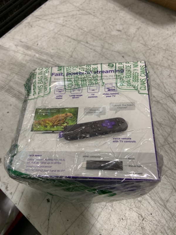 Photo 1 of Roku Streaming Stick 4K - HDR & Dolby Vision Roku Streaming Device for TV with Voice Remote & Long-Range Wi-Fi - Free & Live TV