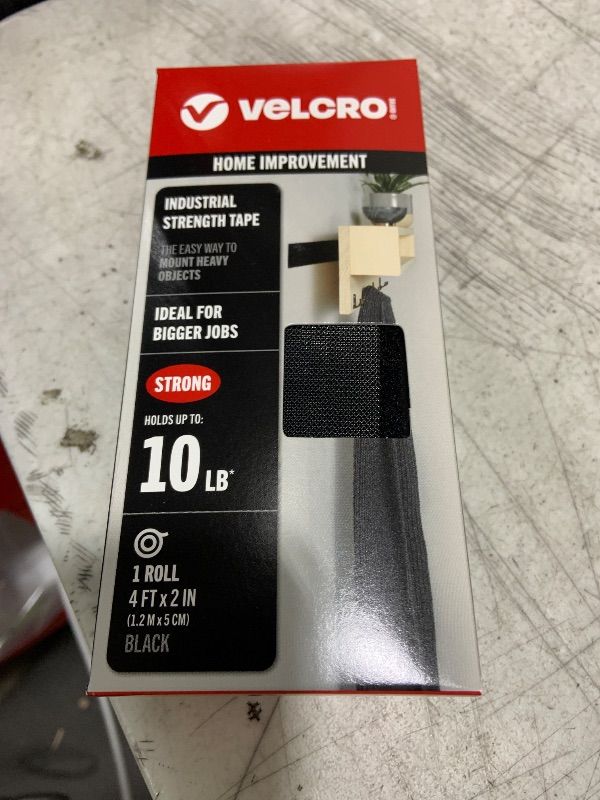 Photo 1 of VELCRO Brand - Industrial Strength- 2" x 4' - Black