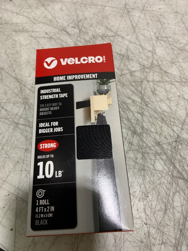 Photo 1 of VELCRO Brand - Industrial Strength- 2" x 4' - Black