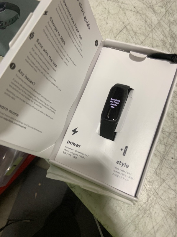 Photo 1 of Fitbit Inspire 3 Health &-Fitness-Tracker with Stress Management, Workout Intensity, Sleep Tracking, 24/7 Heart Rate and more, Midnight Zen/Black One Size (S & L Bands Included)