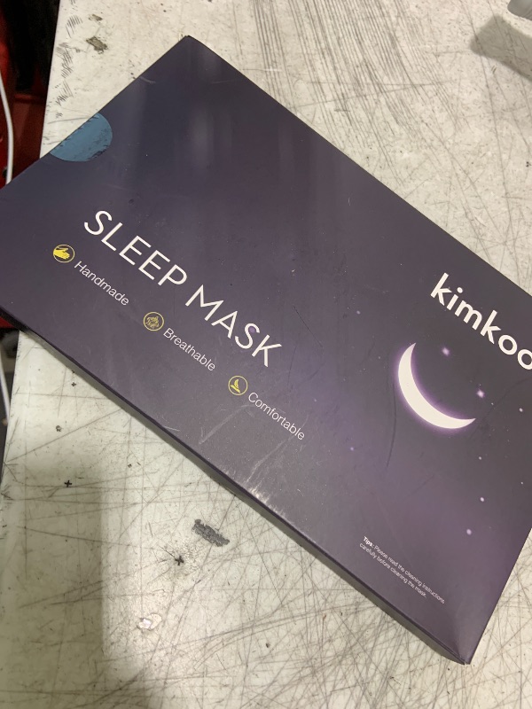 Photo 1 of Kimkoo Sleep Mask-Eye Mask for Sleeping, Sleeping Mask Blocking Out Light Perfectly for Women and Men, Soft and Comfortable Blindfold for Travelling, with Pouch (Black+Gray)