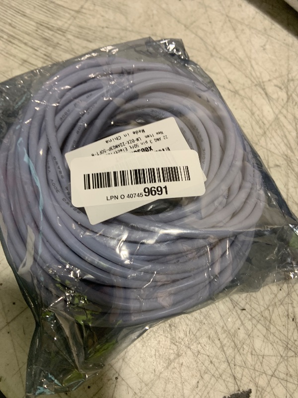 Photo 1 of 22 Gauge Electrical Wire 3 Conductor, 50FT 22 AWG Stranded Low Voltage LED Cable, Tinned Copper Hookup, Insulated 3 Wire Cable, Flexible Power for LED Lamp Lighting Strip Automotive
