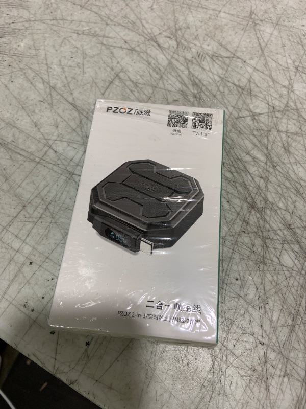 Photo 1 of pzoz 30W Retractable 2-in-1 Charging Cable with LED Display, Multi USB C & USB A to Lightning for iPhone 14 13 Pro Max iPad mini for Car CarPlay Desktop Management Organizer