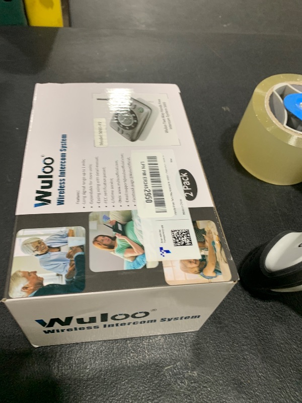 Photo 1 of Hands-Free Intercoms Wireless for Home Business, Wuloo Upgrade Two Way Audio Intercom System for Elderly, Full Duplex Room to Room Intercom with 5280 ft Range Clear Sound Anti-Interference, Pack of 2