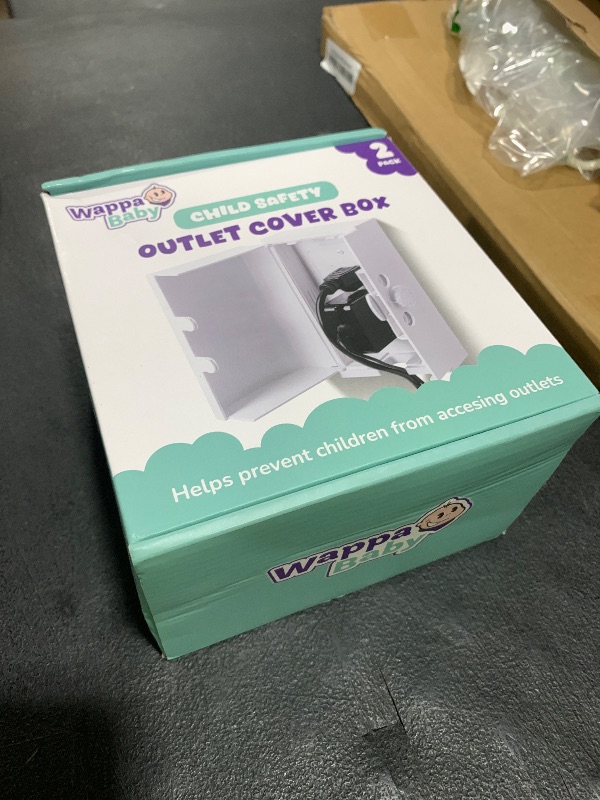 Photo 1 of Baby Safety Outlet Cover Box (2 Pack) Double Lock for Much Better Toddler Proofing, Easier Operation, Simple 3 Step Install with Included Screws. Provides Extra Space Inside for Plugs (2 Pack, White)