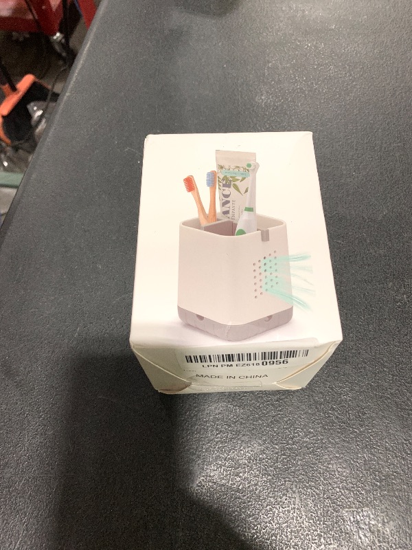 Photo 1 of Boperzi Toothbrush Holders for Bathrooms, Detachable Electric Toothbrush Holder, Kids Toothbrush Holder Drainage, 3 slot Toothbrush and Toothpaste Holder Storage Caddy, Toothbrush Organizer White/Grey