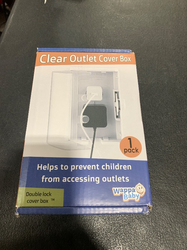 Photo 1 of Clear Outlet Cover Box [Patented] Double Lock for Much Better Toddler Proofing, Easier Operation, Simple 3 Step Install with Included Screws. Provides Extra Space Inside for Plugs