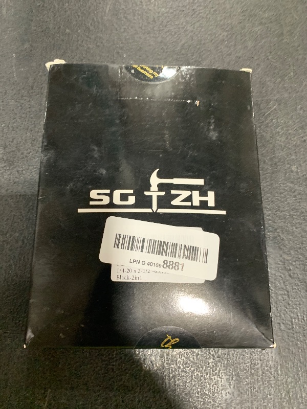 Photo 1 of 1/4-20 x 2-1/2" 20Pcs Flat Head Hex Socket Cap Screws Bolts Barrel Nuts Kit, 304 Stainless Steel 18-8, Full Thread, Black Oxide by SG TZH (with Hex Spanner)