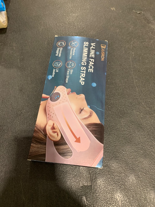 Photo 1 of JUSRON V Line Face Tape Face Strap, Soft Silicone Chin Strap for Women and Men 23-27 Inches (Pink)
