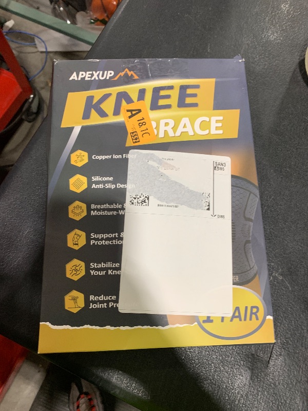 Photo 1 of APEXUP Compression Knee Brace for Women, Copper Compression Sleeve for Knee Support, Arthritis Pain Relief, Meniscus Tear, ACL, Running