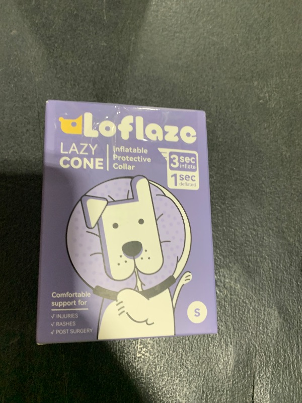 Photo 1 of Loflaze Soft Inflatable Dog Cone Collar for Small Medium Large Dogs - Neck Donut E Collar Alternative for Recovery After Surgery - Pink S
