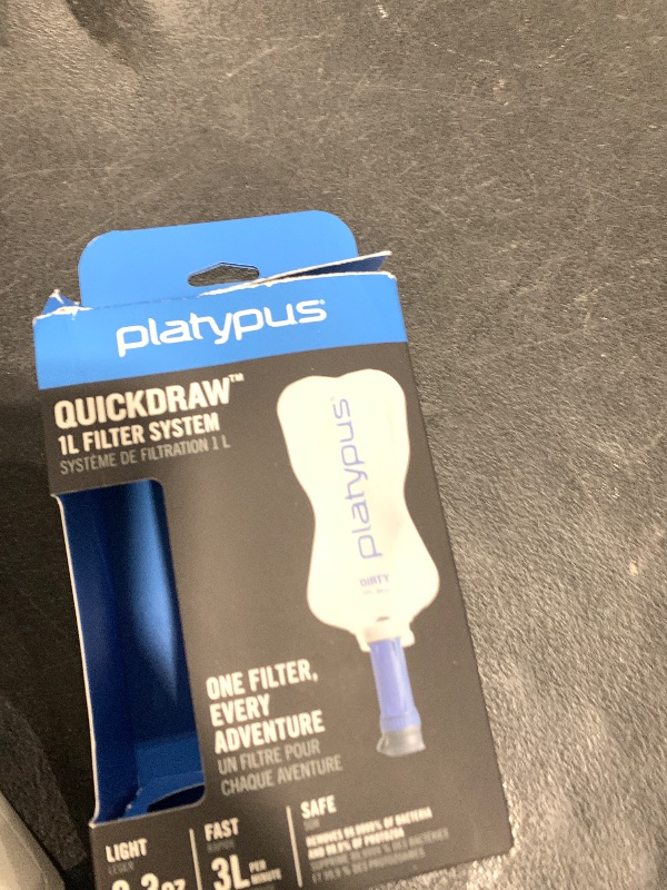 Photo 1 of Platypus Quickdraw Ultralight 1 Liter Backpacking Water Filter System, ConnectCap & DrinkCap