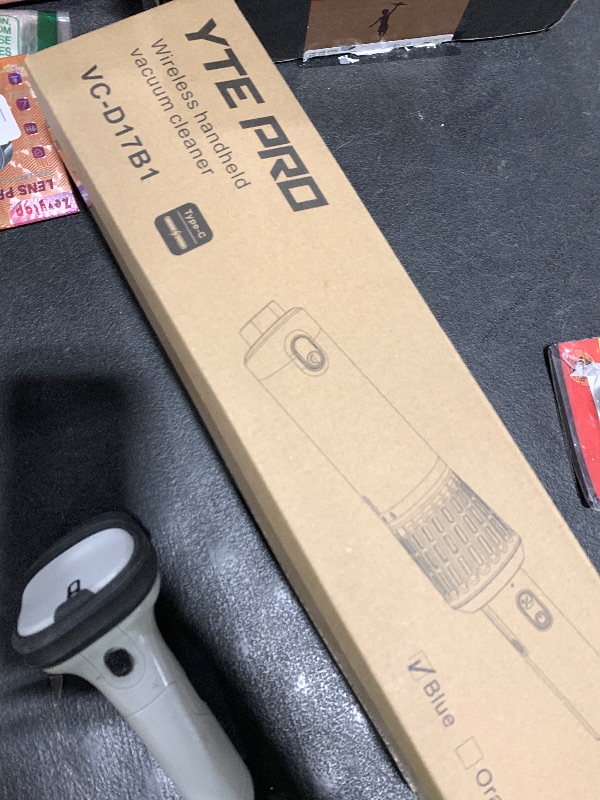 Photo 1 of YTE PRO Handheld Vacuum Cordless 15000PA Car Vacuum 3-in-1 Hand Held Vacuums 1.1 Pounds Hand Vac Cordless Rechargeable One-Touch Empty for Cleaning Cars Offices Homes Pet Hair and Dust (Blue)