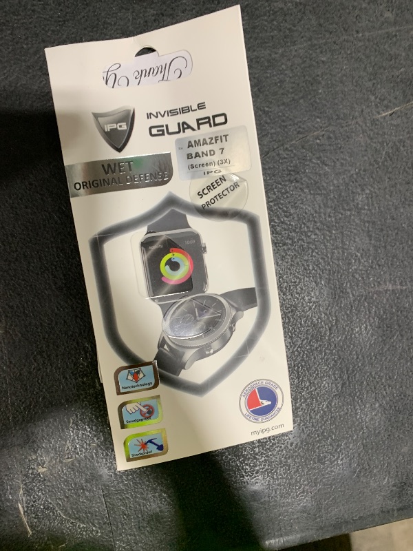 Photo 1 of IPG for Amazfit Band 7 Screen Protector (3 Units) Invisible Ultra HD Clear Film Anti Scratch Guard-Smooth/Self-Healing/Bubble -Free for Band 7