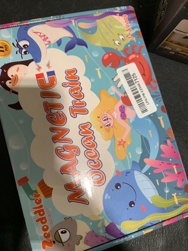 Photo 1 of Zeoddler Toys for Toddlers, 11 Magnetic Wooden Sea Animals Train Set, Montessori Toys for Toddlers, Educational Activities for Kids, Birthday Gifts for Boys, Girls