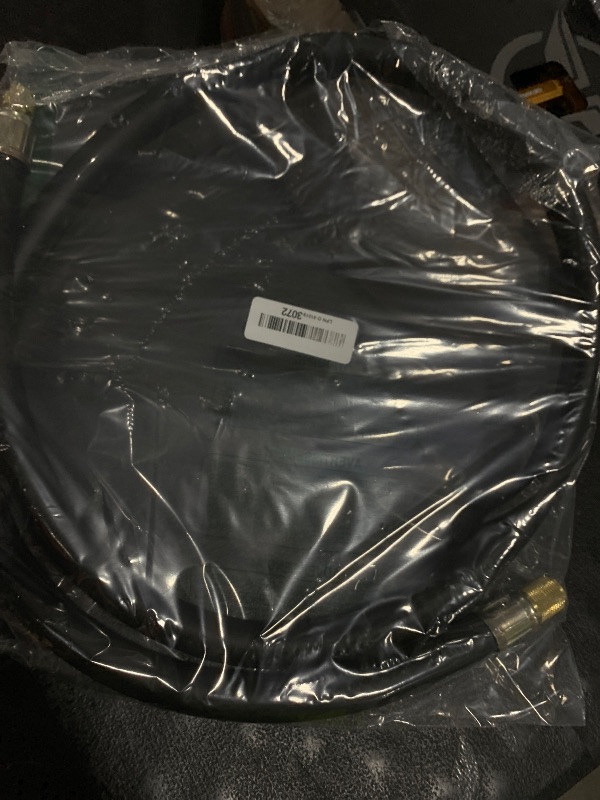 Photo 1 of Upgrade Version 1/2" Internal Diameter High-Flow Vacuum Certified Refrigerant Hose,3/8" to 1/4" Fittings,20 Microns Vacuum,Faster HVAC Evacuation and Recovery,6-Feet,Black