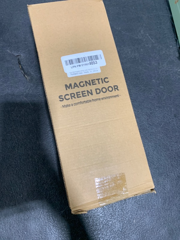 Photo 1 of Smartor Magnetic Screen Door Magnetic Closure Fits 36"x80" Doors |Polyester - Retractable Screen Door Mesh| Self Sealing|Hands Free |Keeps Bugs Out|Pet and Kid Friendly-39 Inch x 82 Inch