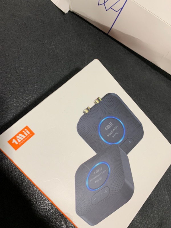 Photo 1 of 1Mii 2.4GHz Wireless Audio Transmitter Receiver Set for TV, 260Ft/80M Long Range 25ms Low Latency with AUX RCA in/Out,Wireless Audio Adapter for TV PC Powered Speaker Amplifier Soundbar