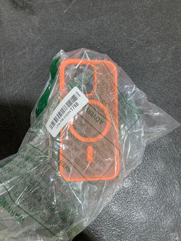 Photo 1 of SUPFINE Magnetic for iPhone 16 Pro Case (Compatible with MagSafe) (Military Grade Drop Protection) Slim Translucent Matte Shockproof with Anti-Fingerprint Phone Case,Orange