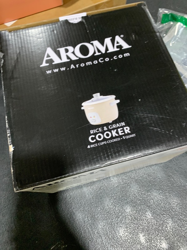 Photo 1 of AROMA® Mini Rice Cooker, 2-Cup (Uncooked) / 4-Cup (Cooked), Grain Cooker, Soup Maker, Oatmeal Cooker, Auto Keep Warm, 1 Qt, Milk Tea color