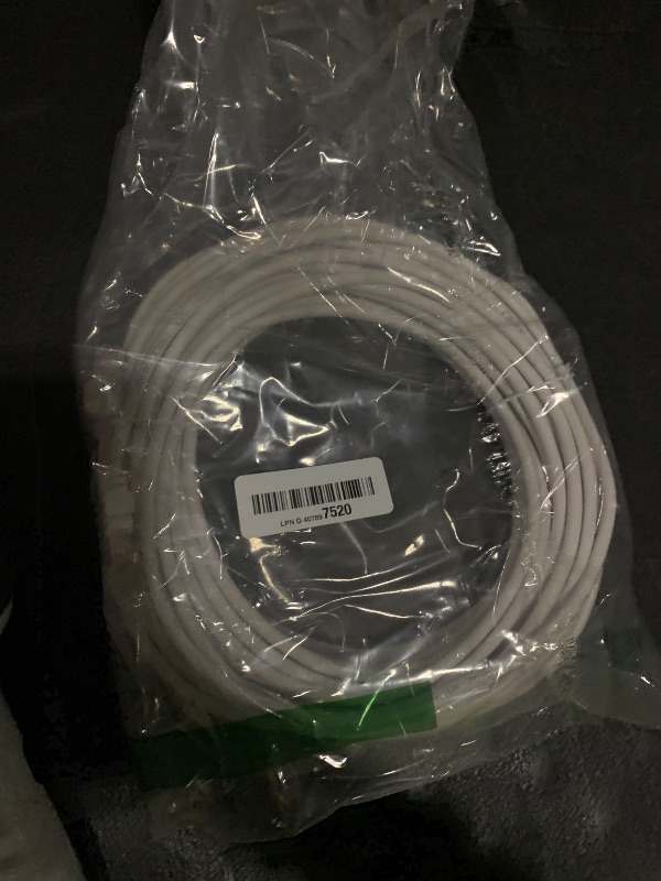 Photo 1 of Cat 6 Outdoor Ethernet Cable 50 ft, Support Cat8/7 Network, 10Gbps 550MHz, 24AWG Pure Copper, Direct Burial Waterproof In-Ground UV Resistant LAN Internet Patch Cable for Router, Modem, Switch, White