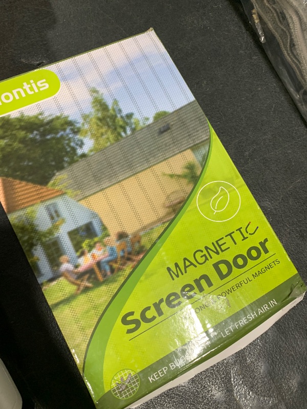 Photo 1 of Magnetic Screen Door - Fit for Door Size:36 x 82 Inch, Screen Itself Size:38"x83", Hands Free Mesh Partition,Heavy Duty Curtain Keeps Bugs Out, Frame Hook & Loop, Pet and Kid Friendly