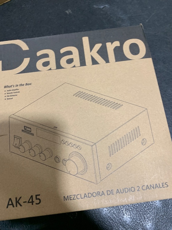 Photo 1 of Daakro AK45 Stereo Audio Amplifier,300W Home 2 Channel Wireless Bluetooth 5.0 Power Amplifier System, Home Amplifiers FM Radio, USB, SD Card, with Remote Control Home Theater Audio Stereo System
