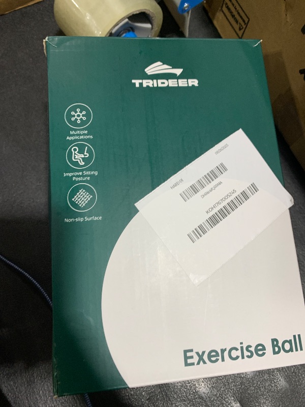 Photo 1 of Trideer Yoga Ball for Exercise, Pregnancy & Birthing, 5 Sizes Exercise Ball for Physical Therapy, Stability, Fitness, Quick Pump Included