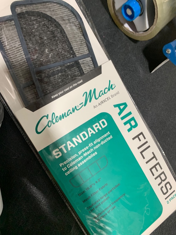 Photo 1 of Coleman-Mach MERV 6 RV Replacement Air Filters, Set of 2 Air Filters for Non-Ducted Ceiling Assemblies - Enhanced Filtration for Trapping Dirt, Lint, and Dust (9430-3441)