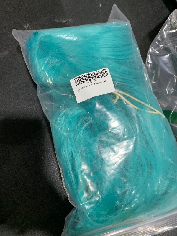 Photo 1 of ANOGOL Hair Cap+48inch/120cm Green Wig Cosplay Green Teal wig Double Ponytail Wig, Long Green Lolita Wig For Halloween Costume, Long Green Wig With Bangs Straight wig For Halloween Party Cosplay Wig