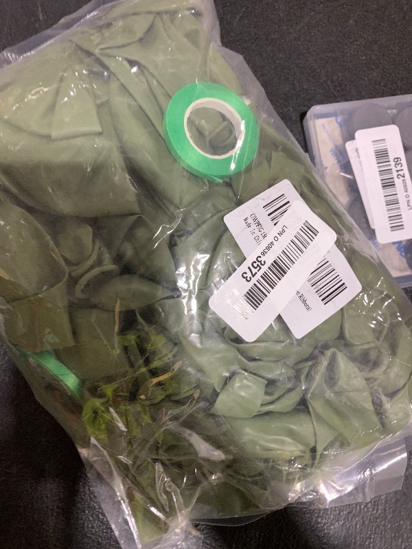 Photo 1 of 150pcs Sage Green Balloons Different Sizes Pack, 18 12 10 5 Inch Party Balloon Garland Arch Kit for Birthday Dinosaur Baby Shower Jungle Forest Theme Party Decorations(With 2 Ribbons)