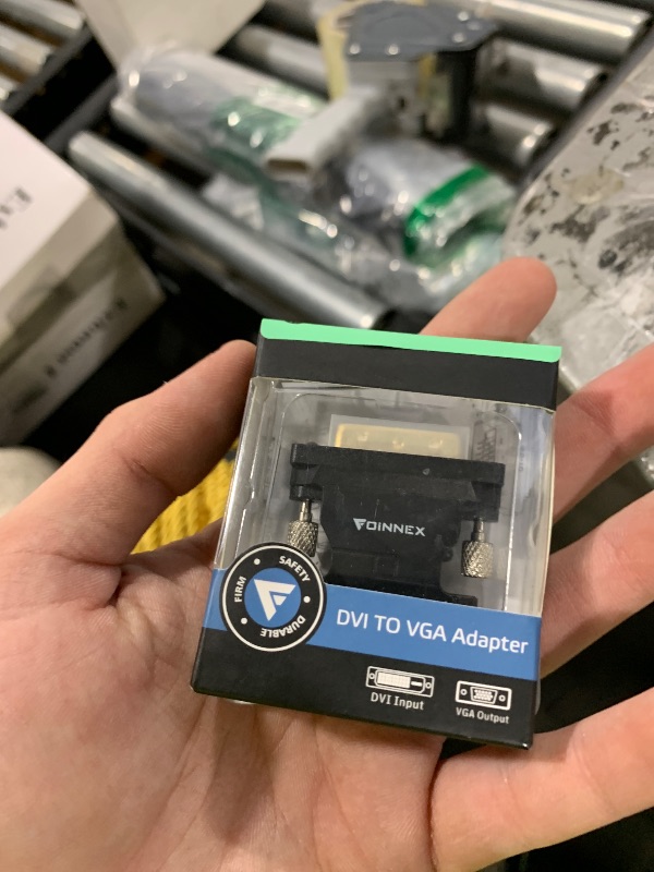 Photo 1 of FOINNEX DVI to VGA Adapter, DVI-D to VGA Converter, 24+1 & 24+5 Compatible with Computer, Laptop to Old Monitor, TV, KVM