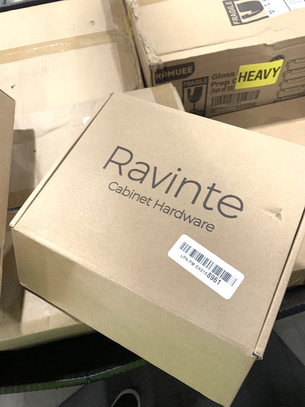 Photo 1 of Ravinte 35 Pack 3" Drawer Pulls Flat Black Cabinet Cup Pulls Kitchen Hardware Cabinet Handles Drawer Handles Knobs 3 inch Hole Center