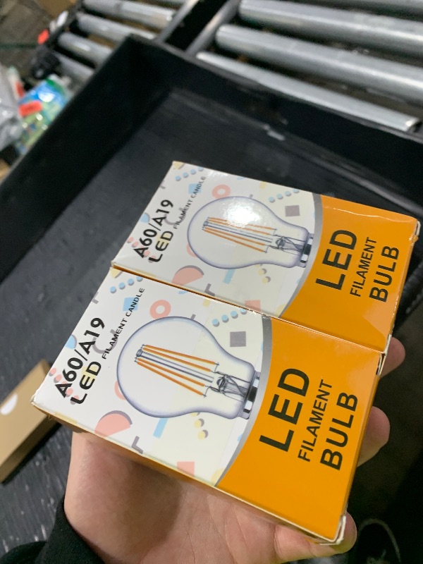Photo 1 of SHUWDKAR 3 Color Temperature LED Bulb E26 Medium Base 60W Equivalent, Red and Blue Color Changing Light Bulb 3CCT A19 LED 6W Clear Glass, Not Dimmable, 2 Pack