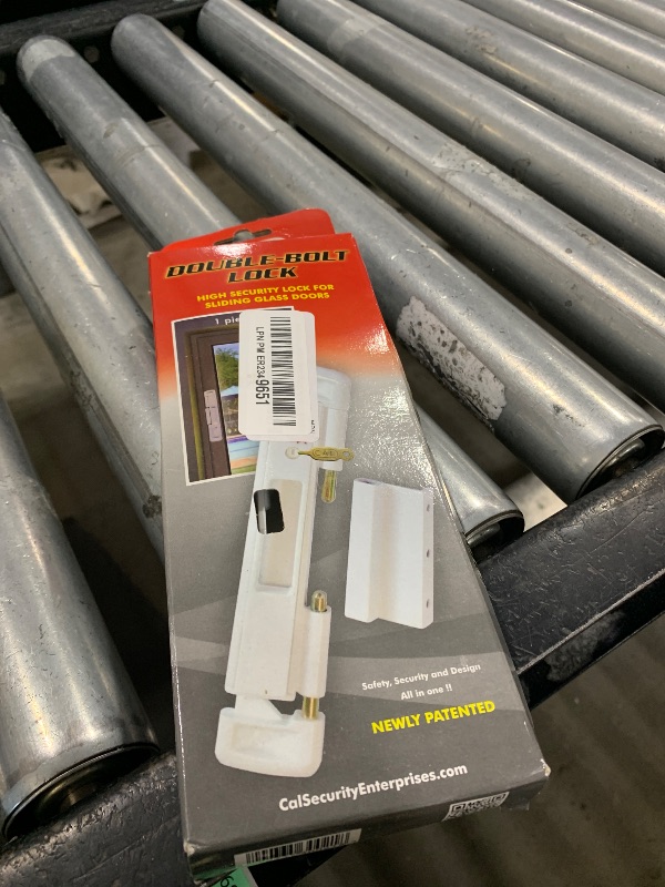 Photo 1 of Double Bolt Lock for Sliding Glass Doors - Newly Patented - Advanced Technology to Keep Your Family Safe and Secure - High Security Lock - Virtually Burglar Proof (White)